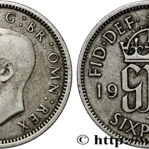 Premium ROYAUME-UNI 6 Pence Georges VI 1942 fwo_834249 Monde
