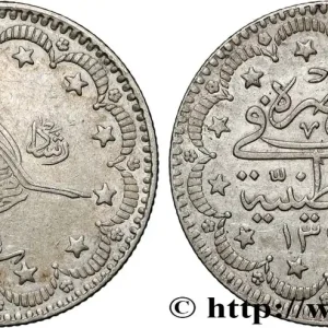 Jusqu’à Épuisement Des Stocks TURQUIE 5 Kurush Mehmet V an 1 AH 1327 (1909) Constantinople fwo_834279 Monde
