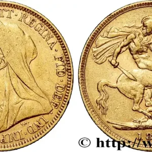 Prix Réduit OR, PALLADIUM ET PLATINE INVESTISSEMENT 1 Souverain Victoria “Old Head” 1895 Melbourne fwo_834524 Monde