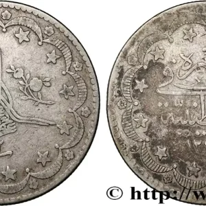 Vente Flash TURQUIE 20 Kurush au nom de Abdul Hamid II AH 1293 an 2 1877 Constantinople fwo_834696 Monde
