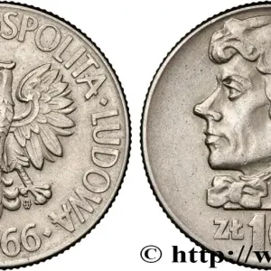 POLOGNE 10 Zlotych Tadeusz Kosciuszko, chef de l’insurrection polonaise de 1794 1966 Varsovie fwo_834818 Monde Bon Marché