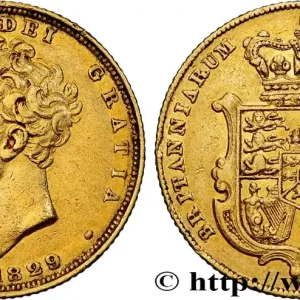 GRANDE-BRETAGNE - GEORGES IV Souverain, (Sovereign) 1829 Londres fwo_826468 Monde Prix Cassé