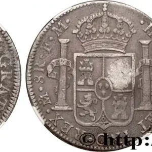 GRANDE-BRETAGNE - GEORGES III Dollar contremarqué sur une 8 reales 1793 de Mexico (1799) fwo_828469 Monde Meilleur Choix