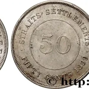 MALAISIE - ÉTABLISSEMENTS DES DÉTROITS - VICTORIA 50 Cents 1899 fwo_828886 Monde Promotion