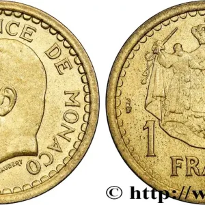 MONACO 1 Franc Louis II (1943) Paris fwo_781147 Monde Tendance