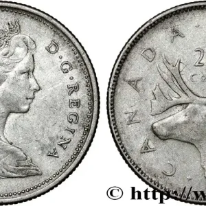 CANADA 25 Cents 1966 fwo_812378 Monde Jusqu’à Épuisement Des Stocks