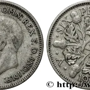 Solde ROYAUME-UNI 6 Pence Georges V 1935 fwo_812384 Monde