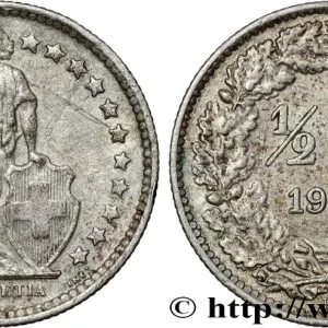 SUISSE 1/2 Franc Helvetia 1960 Berne fwo_812392 Monde Prix Choc