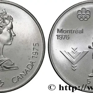 CANADA 5 Dollars JO Montréal 1976 marathon 1975 fwo_814144 Monde Expédié Aujourd’hui