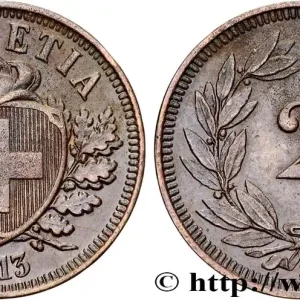 SUISSE 2 Centimes (Rappen) 1913 Berne fwo_816116 Monde Prix Promo