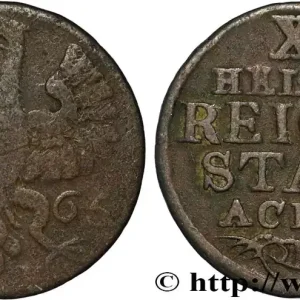 ALLEMAGNE - AIX-LA-CHAPELLE 12 Heller ville de Aachen aigle 1765 fwo_827540 Monde Pas Cher