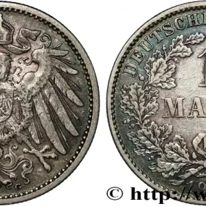 ALLEMAGNE 1 Mark Empire aigle impérial 2e type 1903 Karlsruhe - G fwo_827608 Monde Artisanat