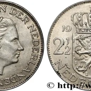 PAYS-BAS 2 1/2 Gulden Juliana 1966 Utrecht fwo_830154 Monde Bon Plan