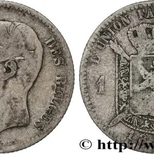 Meilleure Vente BELGIQUE 1 Franc Léopold II légende française 1867 fwo_830164 Monde