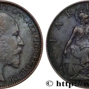 ROYAUME-UNI 1 Farthing Edouard VII 1902 fwo_833408 Monde Artisanat