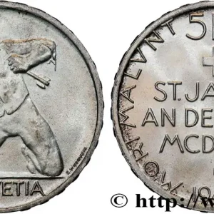 Réduction SUISSE 5 Francs 500e anniversaire de la Bataille de Saint-Jacques sur la Birse 1944 Berne fwo_833671 Monde