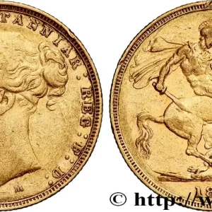 Usine Directe OR, PALLADIUM ET PLATINE INVESTISSEMENT 1 Souverain Victoria type Saint-Georges 1881 Melbourne fwo_834523 Monde