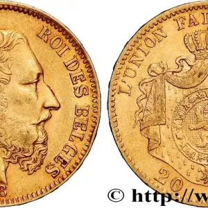 OR, PALLADIUM ET PLATINE INVESTISSEMENT 20 Francs Léopold II 1868 Bruxelles fwo_834600 Monde Populaire