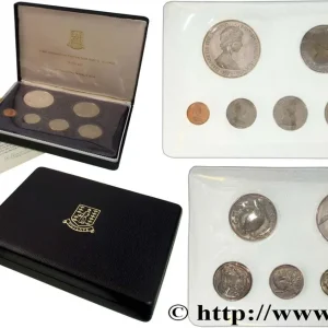 Prix Bas ÎLES VIERGES BRITANNIQUES Série Proof 6 monnaies Elisabeth II 1973 Franklin Mint fwo_835281 Monde