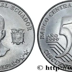 Offre Exclusive ÉQUATEUR 50 Centavos Eloy Alfaro 2000 fwo_835381 Monde