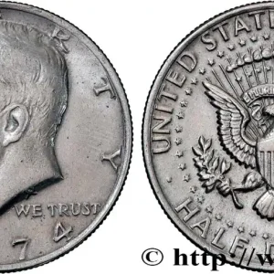 Offre Exclusive ÉTATS-UNIS D'AMÉRIQUE 1/2 Dollar Kennedy 1974 Philadelphie fwo_836813 Monde