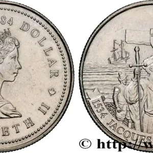 Acheter Direct CANADA 1 Dollar Elisabeth II / 400e anniversaire de l’arrivée de Jacques Cartier 1984 fwo_836859 Monde
