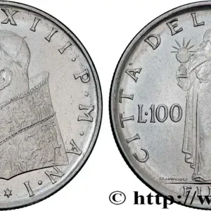 Édition Limitée VATICAN ET ÉTATS PONTIFICAUX 100 Lire Jean XXIII an I 1959 Rome fwo_836865 Monde