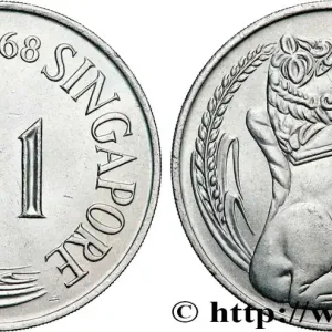 Retour Gratuit SINGAPOUR 1 Dollar lion 1968 fwo_836869 Monde