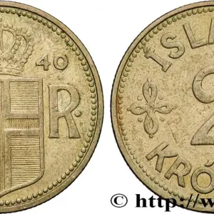 Pas Cher ISLANDE 2 Kronur Christian X 1940 fwo_837130 Monde