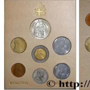 Offre Spéciale VATICAN ET ÉTATS PONTIFICAUX Série 7 monnaies Jean-Paul II an VIII 1986 Rome fwo_775601 Monde