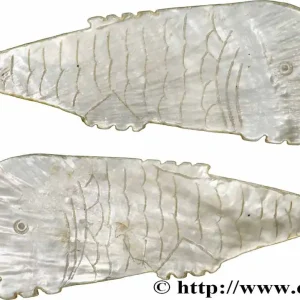 CHINE Jeton de jeu en nacre pisciforme XIXe fwo_783813 Monde Retour Gratuit