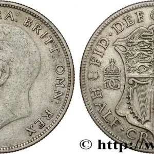 Prix Promo ROYAUME-UNI 1/2 Crown Georges V 1928 fwo_808655 Monde