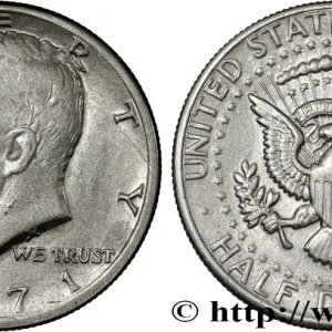 Meilleur Choix ÉTATS-UNIS D'AMÉRIQUE 1/2 Dollar Kennedy 1971 Denver fwo_814594 Monde