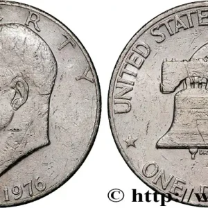 ÉTATS-UNIS D'AMÉRIQUE 1 Dollar Eisenhower bicentenaire 1976 Philadelphie fwo_815658 Monde Meilleur Prix