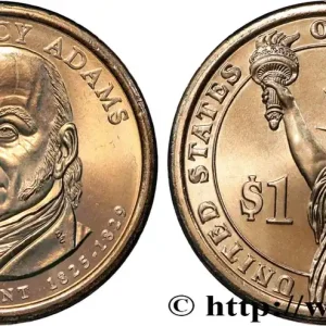 Meilleur Choix ÉTATS-UNIS D'AMÉRIQUE 1 Dollar Présidentiel John Quincy Adams 2008 Denver fwo_819232 Monde
