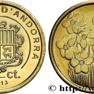 ANDORRE (PRINCIPAUTÉ) 2 Centims Proof Narcisses 2013 fwo_825683 Monde Certifié