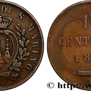 SAINT-MARIN 10 Centesimi 1893 Rome fwo_826967 Monde Top Vente