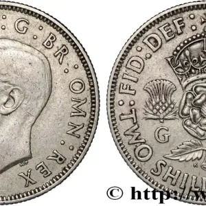 ROYAUME-UNI 1 Florin (2 Shillings) Georges VI 1939 fwo_827565 Monde Meilleure Qualité