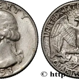 Commande En Gros ÉTATS-UNIS D'AMÉRIQUE 1/4 Dollar Georges Washington 1953 Philadelphie fwo_831919 Monde