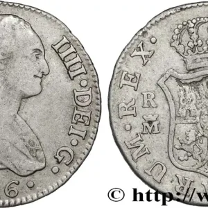 Usine Directe ESPAGNE 2 Reales Charles IV 1806 Madrid fwo_833376 Monde