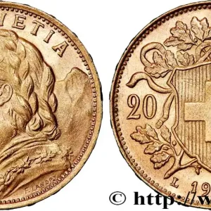 Prix Promo OR, PALLADIUM ET PLATINE INVESTISSEMENT 20 Francs "Vreneli" 1935 Berne fwo_834456 Monde