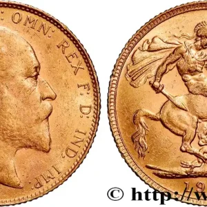 OR, PALLADIUM ET PLATINE INVESTISSEMENT 1 Souverain Edouard VII 1907 Londres fwo_834535 Monde Garantie Incluse