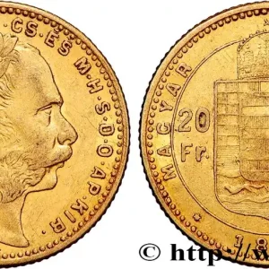 Achetez Aujourd’hui OR, PALLADIUM ET PLATINE INVESTISSEMENT 20 Francs or ou 8 Forint, 2e type François-Joseph Ier 1886 Kremnitz fwo_834590 Monde