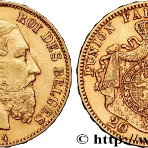 OR, PALLADIUM ET PLATINE INVESTISSEMENT 20 Francs Léopold II 1874 Bruxelles fwo_834607 Monde En Vogue