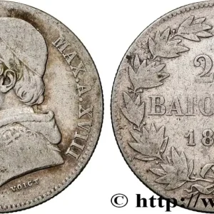 Pas Cher VATICAN ET ÉTATS PONTIFICAUX 20 Baiocchi Pie IX an XVIII 1863 Rome fwo_834675 Monde
