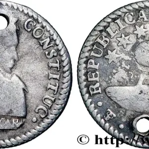 Exclusif BOLIVIE 1/2 Sol Simon Bolivar 1830 Potosi fwo_834925 Monde