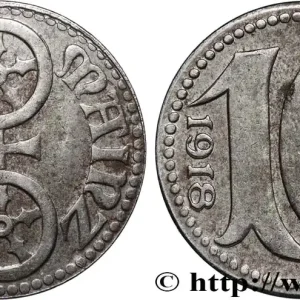 ALLEMAGNE - Notgeld 10 Pfennig ville de Mayence (Mainz) 1918 fwo_839179 Monde Prix Cassé