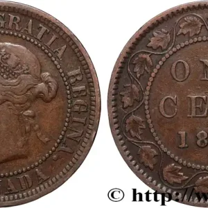 Remise CANADA 1 Cent Victoria 1876 Heaton fwo_839227 Monde