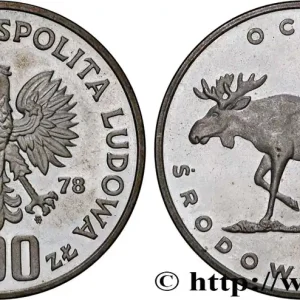 Dernier Modèle POLOGNE 100 Zlotych Proof - Protection de l’environnement : élan 1978 Varsovie fwo_717899 Monde