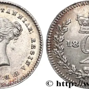GRANDE BRETAGNE - VICTORIA 2 Pence Victoria tête jeune 1841 Londres fwo_823017 Monde Prix Promo